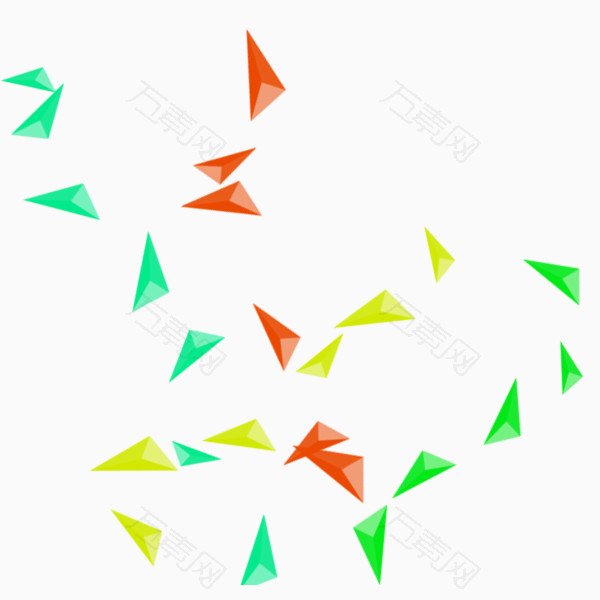 立体三角形漂浮