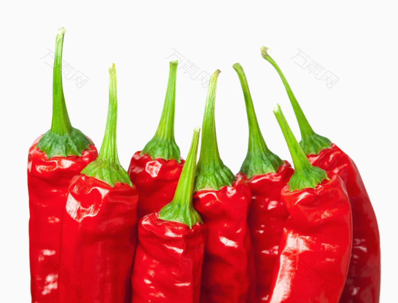 新鲜的红辣椒食材高清图片