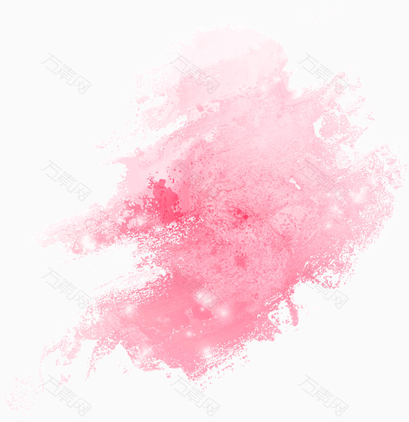 粉色泼墨效果