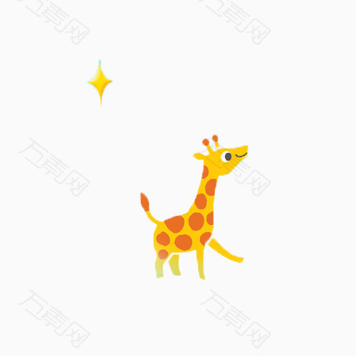 在行走的长颈鹿