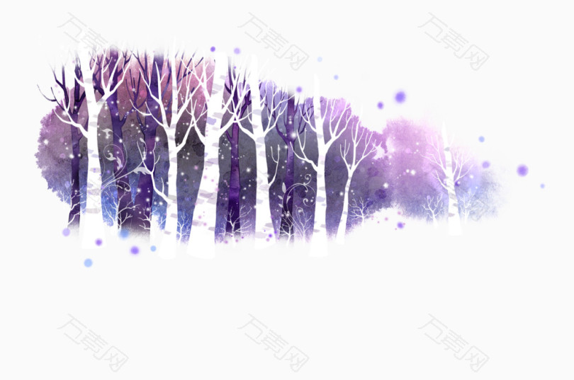 紫色树林背景