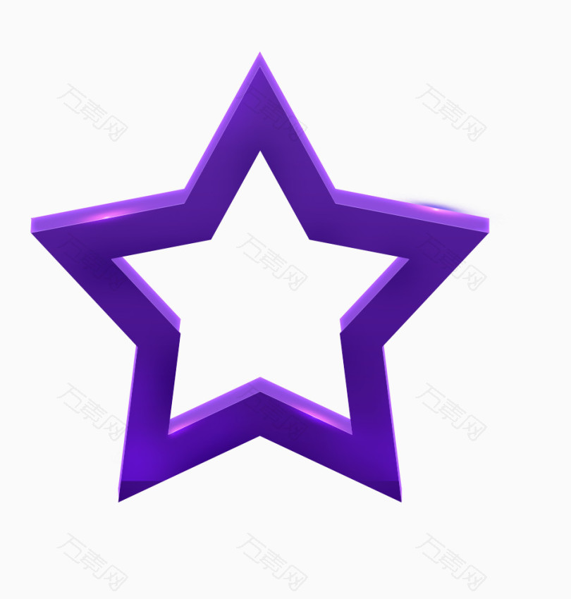 紫色星星装饰