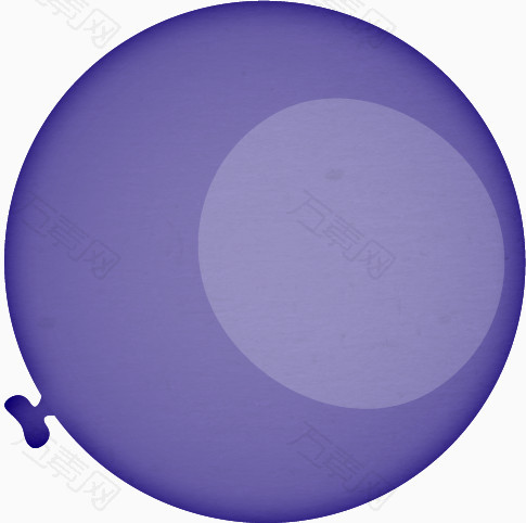 紫色手绘气球