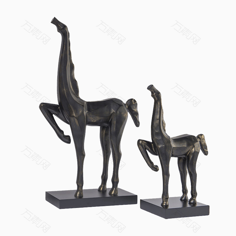 摆件家居饰品动物工艺品雕塑摆件客厅玄关装饰品小马摆设