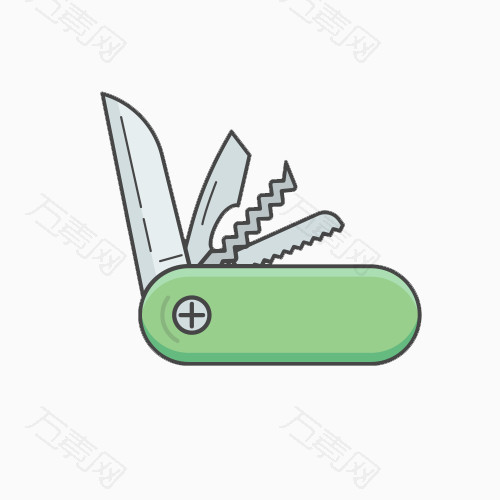 绿色实用的工具刀