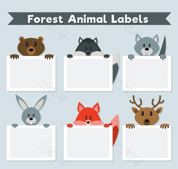 森林动物标签