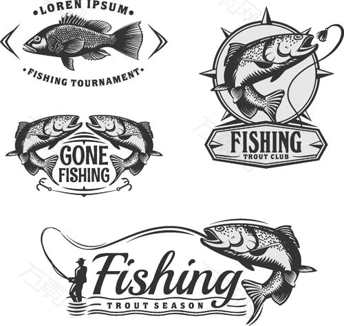 钓鱼俱乐部标志